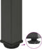 vidaXL - Salontafelpoten - 4 - st - 42-44 - cm - staal - antraciet