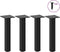 vidaXL - Salontafelpoten - 4 - st - 42-44 - cm - staal - zwart