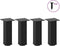 vidaXL - Salontafelpoten - 4 - st - 42-44 - cm - staal - zwart