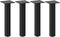 vidaXL - Salontafelpoten - 4 - st - 42-44 - cm - staal - zwart