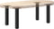 vidaXL - Salontafelpoten - 4 - st - 42-44 - cm - staal - zwart