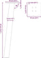 vidaXL - Salontafelpoten - 4 - st - 42 - cm - staal - zwart