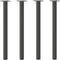 vidaXL - Salontafelpoten - 4 - st - 72-74 - cm - staal - antraciet