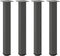 vidaXL - Salontafelpoten - 4 - st - 72-74 - cm - staal - antraciet