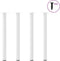 vidaXL - Salontafelpoten - 4 - st - 72-74 - cm - staal - wit
