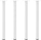 vidaXL - Salontafelpoten - 4 - st - 72-74 - cm - staal - wit
