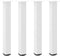 vidaXL - Salontafelpoten - 4 - st - 72-74 - cm - staal - wit