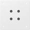 vidaXL - Salontafelpoten - 4 - st - 72-74 - cm - staal - wit