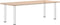 vidaXL - Salontafelpoten - 4 - st - 72-74 - cm - staal - wit