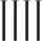 vidaXL - Salontafelpoten - 4 - st - 72-74 - cm - staal - zwart