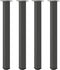 vidaXL - Salontafelpoten - 4 - st - 90-92 - cm - staal - antraciet