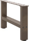 vidaXL - Salontafelpoten - naturel - staal - 2 - st - 50x(30-31) - cm - staal