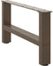 vidaXL - Salontafelpoten - naturel - staal - 2 - st - 70x - (30-31) - cm - staal