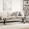 vidaXL - Salontafelpoten - X-frame - 140x30x43 - cm - gietijzer