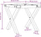 vidaXL - Salontafelpoten - X-frame - 30x30x33 - cm - gietijzer
