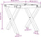 vidaXL - Salontafelpoten - X-frame - 40x40x33 - cm - gietijzer