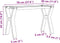 vidaXL - Salontafelpoten - Y-frame - 70x30x43 - cm - gietijzer