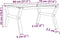 vidaXL - Salontafelpoten - Y-frame - 80x70x43 - cm - gietijzer