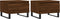 vidaXL - Salontafels - 2 - st - 50x46x35 - cm - bewerkt - hout - bruin - eikenkleur