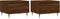 vidaXL - Salontafels - 2 - st - 50x46x35 - cm - bewerkt - hout - bruin - eikenkleur