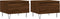 vidaXL - Salontafels - 2 - st - 50x46x35 - cm - bewerkt - hout - bruin - eikenkleur