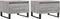 vidaXL - Salontafels - 2 - st - 50x46x35 - cm - bewerkt - hout - grijs - sonoma - eiken