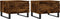 vidaXL - Salontafels - 2 - st - 50x46x35 - cm - bewerkt - hout - gerookt - eikenkleurig