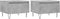 vidaXL - Salontafels - 2 - st - 50x46x35 - cm - bewerkt - hout - betongrijs