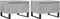 vidaXL - Salontafels - 2 - st - 50x46x35 - cm - bewerkt - hout - betongrijs