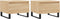 vidaXL - Salontafels - 2 - st - 50x46x35 - cm - bewerkt - hout - sonoma - eikenkleurig