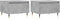 vidaXL - Salontafels - 2 - st - 50x46x35 - cm - bewerkt - hout - betongrijs