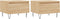 vidaXL - Salontafels - 2 - st - 50x46x35 - cm - bewerkt - hout - sonoma - eikenkleurig