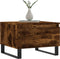 vidaXL - Salontafels - 2 - st - 50x46x35 - cm - bewerkt - hout - gerookt - eikenkleurig