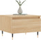 vidaXL - Salontafels - 2 - st - 50x46x35 - cm - bewerkt - hout - sonoma - eikenkleurig