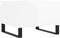 vidaXL - Salontafels - 2 - st - 50x46x35 - cm - bewerkt - hout - hoogglans - wit