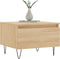 vidaXL - Salontafels - 2 - st - 50x46x35 - cm - bewerkt - hout - sonoma - eikenkleurig
