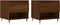 vidaXL - Salontafels - 2 - st - 50x46x50 - cm - bewerkt - hout - bruin - eikenkleur