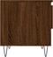 vidaXL - Salontafels - 2 - st - 50x46x50 - cm - bewerkt - hout - bruin - eikenkleur