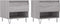 vidaXL - Salontafels - 2 - st - 50x46x50 - cm - bewerkt - hout - grijs - sonoma - eiken