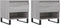 vidaXL - Salontafels - 2 - st - 50x46x50 - cm - bewerkt - hout - grijs - sonoma - eiken