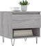 vidaXL - Salontafels - 2 - st - 50x46x50 - cm - bewerkt - hout - grijs - sonoma - eiken