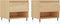 vidaXL - Salontafels - 2 - st - 50x46x50 - cm - bewerkt - hout - sonoma - eikenkleurig