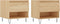 vidaXL - Salontafels - 2 - st - 50x46x50 - cm - bewerkt - hout - sonoma - eikenkleurig