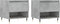 vidaXL - Salontafels - 2 - st - 50x46x50 - cm - bewerkt - hout - betongrijs