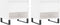 vidaXL - Salontafels - 2 - st - 50x46x50 - cm - bewerkt - hout - hoogglans - wit