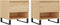 vidaXL - Salontafels - 2 - st - 50x46x50 - cm - bewerkt - hout - sonoma - eikenkleurig