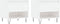 vidaXL - Salontafels - 2 - st - 50x46x50 - cm - bewerkt - hout - hoogglans - wit