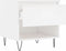 vidaXL - Salontafels - 2 - st - 50x46x50 - cm - bewerkt - hout - hoogglans - wit
