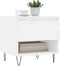 vidaXL - Salontafels - 2 - st - 50x46x50 - cm - bewerkt - hout - hoogglans - wit