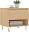 vidaXL - Salontafels - 2 - st - 50x46x50 - cm - bewerkt - hout - sonoma - eikenkleurig
